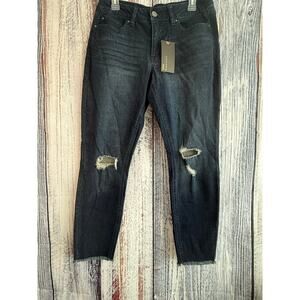 REFUGE Distressed Jeans Raw Hem Size 10. NWT